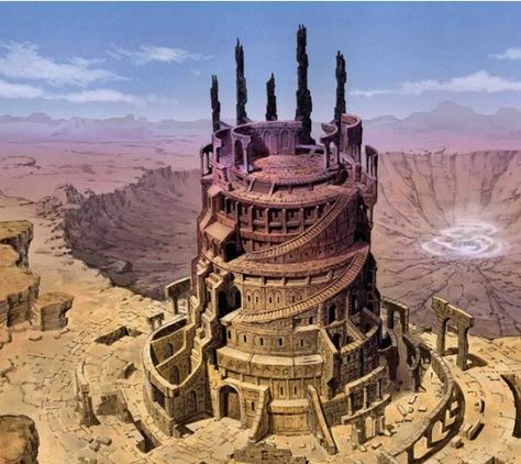 Netherese Tower Spirits Art, Dragon Riders, Rpg Map, Location Inspiration, Environment Art, Dungeon Maps, D D Maps, Spirited Art, Fantasy City