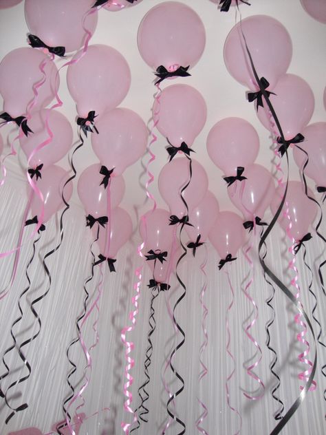 Black Birthday Theme, Black And Pink Birthday, Black 21st Birthday, Pink And Black Birthday, Pink Birthday Theme, Pink Birthday Decorations, Black Party Decorations, Pink Party Theme, Pink Party Decorations