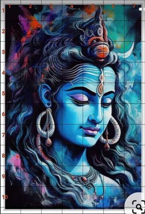 Shiv Oil Painting, Ganesha Oil Painting On Canvas, Shiv Ji Acrylic Painting, Shiva Watercolor Painting, Shiva Painting Acrylics, God Painting Indian, Shiv Ji Painting, Shiv Painting, Mahadev Painting