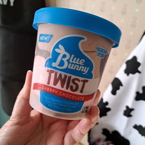 I found Blue Bunny Twist Pints in Cherry Chocolate flavor Frozen Dairy Dessert in the grocery freezer. The pints were frosted over with ice so I didn't have high hopes for the taste. I was pleasantly surprised by how good this dessert tasted. It does not look premium, but it tastes premium. I like the two flavors with dark chocolate ribbons swirled through the pint. The product is soft and creamy. I would recommend this dessert to anyone who likes soft ice cream. @Ripplestreetfun @BlueBunny #... Soft Ice Cream, Dairy Desserts, Cherry Chocolate, High Hopes, Blue Bunny, Cherry Flavor, Chocolate Cherry, Chocolate Flavors, The Taste