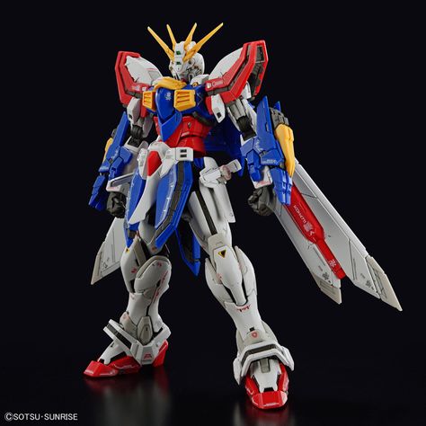 RG 1/144 God Gundam - Release Info, Box art and Official Images - Gundam Kits Collection News and Reviews God Gundam, G Gundam, Mobile Fighter G Gundam, Folded Arms, Gundam Mobile Suit, King Of Hearts, Dynamic Poses, Gundam Model, Mobile Suit