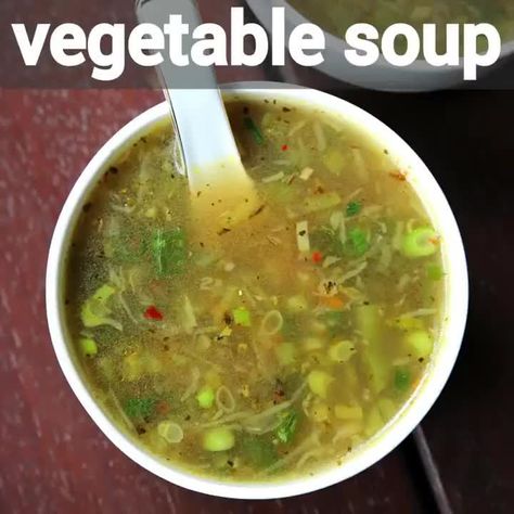 Hebbar's Kitchen on Instagram: “vegetable soup recipe - mix veg soup recipe full recipe: bit.ly/2rsatMq clickable link @hebbars.kitchen #Soup #Rasam #Broth #Lemon…” Broth Based Vegetable Soup, Veg Soup Recipes Homemade Healthy, Vegetable Soup Videos, Mix Veg Soup, Barely Vegetable Soup, Veg Soup Recipes, Hebbars Kitchen, Mix Veg, Hebbar's Kitchen