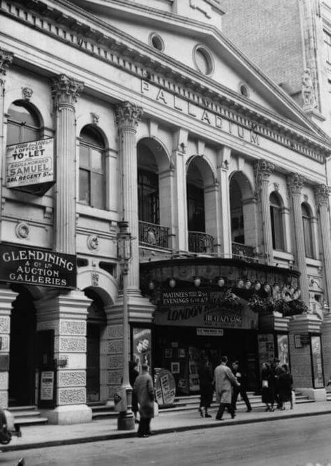 The London Palladium taken in 1938. London Palladium, Theatre Curtains, London Areas, Old London, London Photos, Concert Hall, The London, Opera House, Latest News