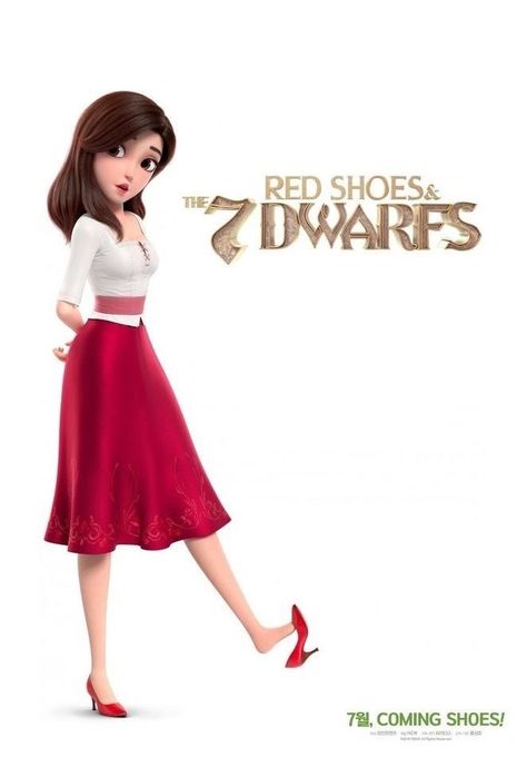 Red Shoes And 7 Dwarfs, Red Shoes And The 7 Dwarfs Snow White, 7 Dwarfs Wallpaper, Red Shoes And The Seven Dwarfs, Snow White Red Shoes, Dwarfs Drawing, Red Shoes And The 7 Dwarfs, Red Shoes Movie, Dwarfs Snow White