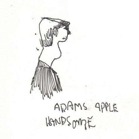 adams apple Adams Apple Drawing Reference, Adams Apple Drawing, Apple Drawing Reference, Apple Drawing, Adams Apple, Drawing Reference, Angeles, Humor, Drawings