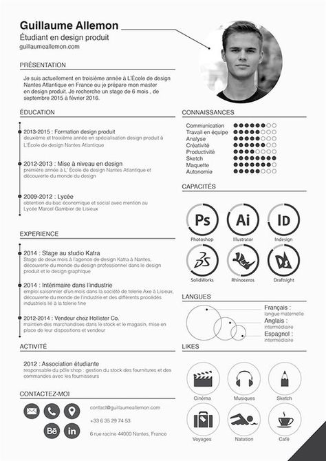 Architecture Resume, Curriculum Vitae Design, Cv Original, It Cv, Cv Inspiration, Graphic Design Cv, Creative Cv Template, Master Design, Resume Design Professional