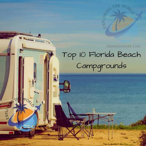 Top 10 Florida Beach Campgrounds: https://denisesanger.com/top-10-florida-beach-campgrounds/ Campgrounds In Florida, Beach Rv Camping, Rv Parks In Florida, Flagler Beach Florida, Florida Campgrounds, Underwater Park, Beach In Florida, Travel Florida, Flagler Beach