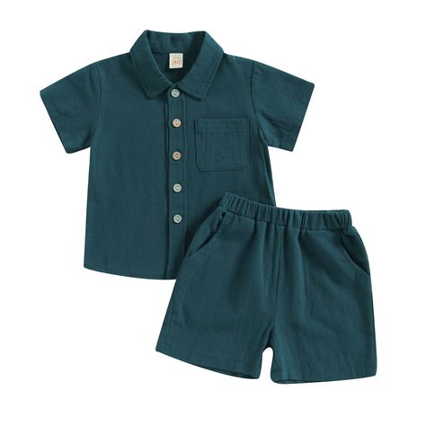 PRICES MAY VARY. 95% Cotton, 5% Other Fibers Imported Button closure Machine Wash MATERIAL-- Cotton linen fabric Baby boys cotton linen shorts set which is looks adorable and the material is high quality. This is a perfect set for hot summer days! DESIGN-- Toddler boy summer outfits, solid color clothes set, short sleeve button down shirt, turn-down collar t-shirt, tee tops, elastic waist shorts with two pockets. Cute and comfy set for your little. SIZE--Cute boy summer sets fit for 6 month boy Baby Boy Summer Clothes, Linen Shorts Outfit, Toddler Boy Summer, Baby Boy Summer, Toddler Summer, Summer Shorts Outfits, Boys Summer Outfits, Clothes Set