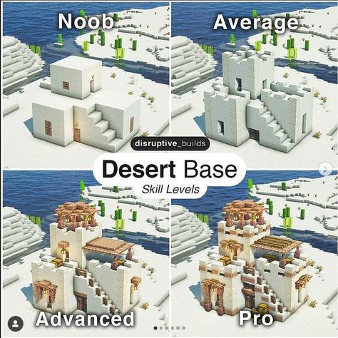 Minecraft House Ideas Desert, Sand Minecraft Houses, Minecraft Desert Base Ideas, Dessert Minecraft Build, Minecraft Dessert House Ideas, Minecraft Desert Palette, Dessert Minecraft House, Minecraft Desert Village Ideas, Minecraft Houses Desert