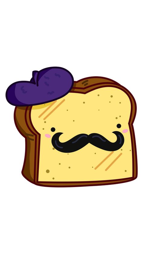 Are you French? Because this dish in our French Toast Sticker isn't, and not only because of its fake mustache and beret. The truth is that the French did not invent this tasty little treat, then who... Charcoal Ice Cream, Fake Mustache, Fake Mustaches, Drink Stickers, Cabin Signs, French Christmas, Chrome Web, Food Stickers, French Food