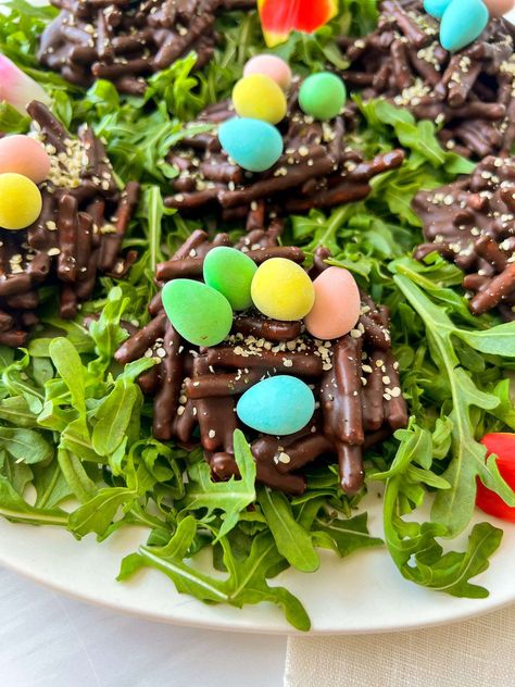 The Modern Nonna, Modern Nonna, Chocolate Nests, Recipes Easter, Gluten Free Pretzels, Birds Nests, Easter Nests, Easy Homemade Pizza, Easter Desserts