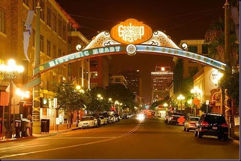 San Diego Gas Lamp District, San Diego Nightlife, San Diego Gaslamp, San Diego Trip, San Diego Vacation, Gas Lamp, San Diego Travel, Downtown San Diego, California Dreamin'