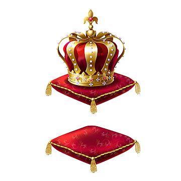 Dragon Treasure, Crown Pillow, Crown Icon, Crown Images, Red Crown, Red Jewel, Golden Crown, Golden Pattern, Business Card Modern