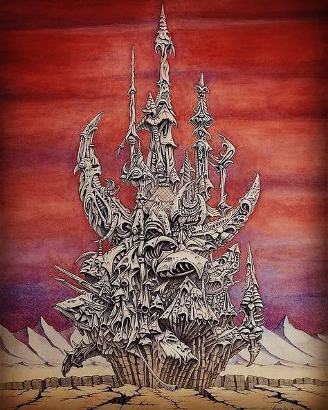 𝕯𝖚𝖓𝖌𝖊𝖔𝖓𝖑𝖚𝖘𝖙 on Instagram: “Laszlo Burkhardt” Dark Crystal Castle, Castle Tattoo, Crystal Tattoo, Crystal Drawing, Poster Project, Dark Crystal, Crystal Castle, The Dark Crystal, A Level Art