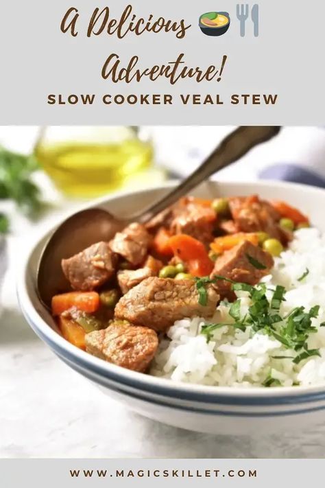 Veal Stew Recipes Slow Cooker, Veal Stew Recipes, Slow Cooker Stew Recipes, Veal Stew, Veal Recipes, Healthy Slow Cooker, Crockpot Meals, Pot Meals, Stew Recipes