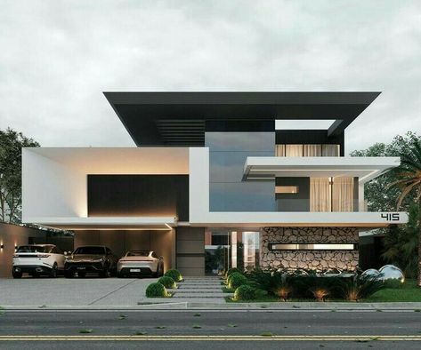 Adaptable Architecture, Duplex Exterior, Contemporary House Exterior, Modern Villa Design, Modern House Facades, Architect Design House, Modern Exterior House Designs, Architecture Model House, Duplex House Design