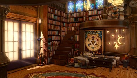 Cottage Witch, Cave House, Sims Building, Fantasy House, Fantasy City, Fantasy Places, Gaming Decor, Dreamy Room, Fantasy Art Landscapes