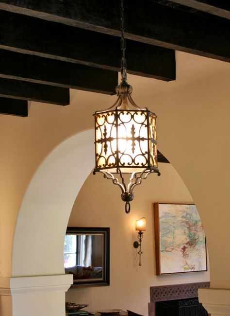 . Spanish Style Light Fixtures, Spanish Lamps, Spanish Light Fixtures, Hacienda Kitchen Decor, Spanish Revival Lighting, Spanish Chandelier, Hacienda Style Kitchen, Spanish Colonial Decor, Spanish Bedroom