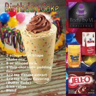 birthdaycake | Body By Vi Birthday Cake Shake | acgodsey | Flickr Birthday Cake Shake, Plexus Recipes, Cake Shake, Smoothies Vegan, Herbalife Shake Recipes, Body By Vi, Protein Shake Smoothie, Herbalife Recipes, Herbalife Shake