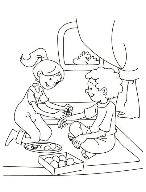 Raksha Bandhan Drawing Ideas, Raksha Bandhan Drawing, Happy Raksha Bandhan Images, Raksha Bandhan Images, Happy Rakhi, Baby Drawing, Easy Coloring Pages, Color Worksheets, Coloring Pages Printable