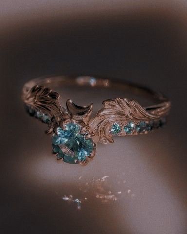 Unique Ring Ideas, Shatter Me Wedding Ring, Witch Engagement Rings, Elven Wedding Ring, Victorian Wedding Rings, Fairy Wedding Ring, Fantasy Rings Magic, Enchanting Rings, Fantasy Engagement Rings