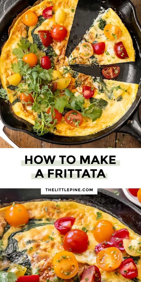 Simple, versatile, and satisfying, egg frittatas are the perfect meal to enjoy any time of the day. Veggies + herbs + a bit of cheese = yum! Gather your ingredients and let this healthy breakfast cooking! Fritata Recipe, Easy Frittata, Frittata Recipe, Queso Cheddar, Meal Prep Plans, Frittata Recipes, Breakfast Sausage, Cast Iron Skillet, Sausage Breakfast