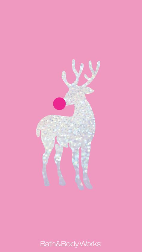 Bath & Body Works iPhone Wallpaper Reindeer Christmas Pink Wallpaper, Gold Christmas Wallpaper, Pink Christmas Iphone Wallpaper, Christmas Wallpapers Tumblr, Pink Christmas Background, Pink Reindeer, Bath & Body Works, Hd Wallpaper Android, Rose Gold Christmas