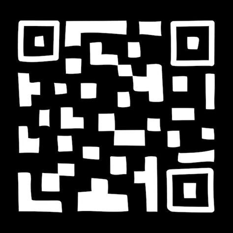 Qr - code isolated on black background. ... | Premium Vector #Freepik #vector #scan-icon #scan-me #qr-code #qrcode Qr Code App, Qr Barcode, Scan Code, Qr Code Scanner, Coquette Icon, Black App, Dark Coquette, Doodle Style, Phone Stuff