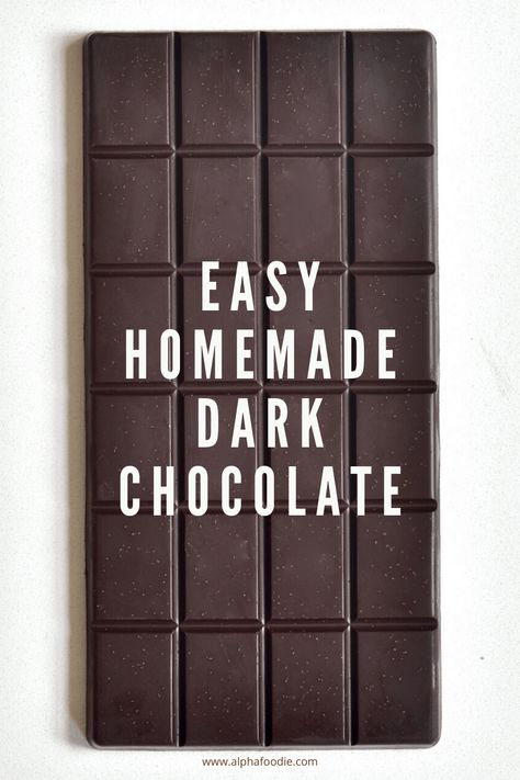 Homemade Milk Chocolate, Hu Chocolate, Milk Chocolate Recipes, Chocolate Bar Recipe, Homemade Dark Chocolate, Dark Chocolate Recipes, Chocolate Benefits, Vegan Chocolate Bars, Healthy Dark Chocolate