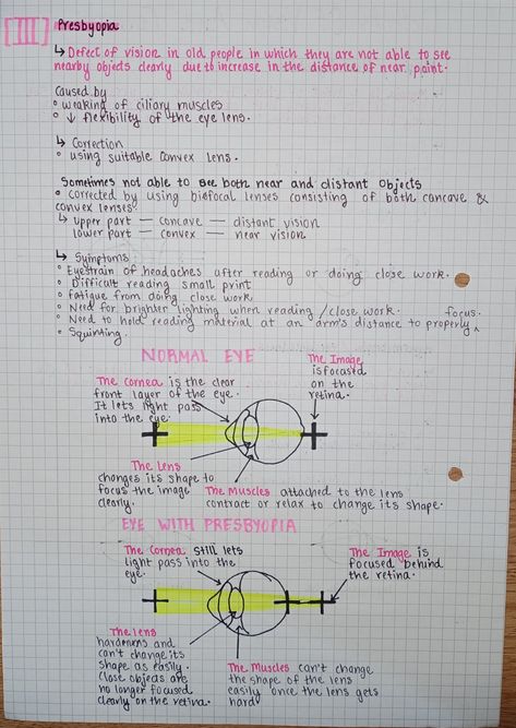 Physics Notes Class 10 Human Eye, Human Eye Class 10 Notes, Human Eye Diagram Class 10, Biophysics Notes, Human Eye Notes, Optometry Notes, Ophthalmology Notes, Optometry Aesthetic, Eye Notes