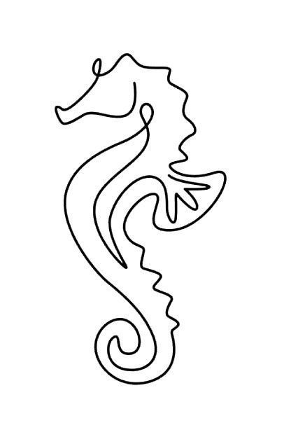 Dainty Seahorse Tattoo, Sea Horse Tattoo Simple, Small Seahorse Tattoos For Women, Seahorse Line Art, Tiny Seahorse Tattoo, Simple Seahorse Tattoo, Seahorse Tattoo Tiny, Sea Horse Drawing Easy, Small Seahorse Tattoo