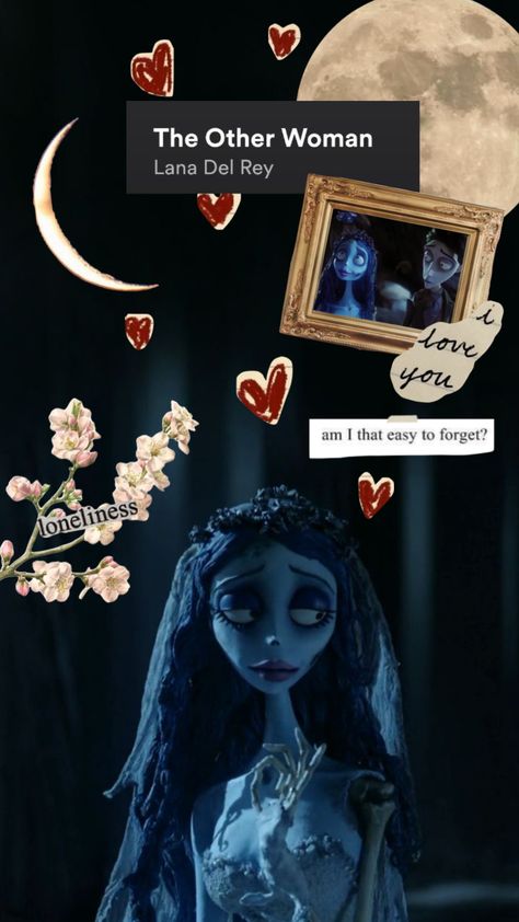 Tim Burton Wallpaper Aesthetic, Corpse Bride Quotes, Cartoon Love Quotes, Corpse Bride Movie, Corpse Bride Art, Lanadelrey Aesthetic, Emily Corpse Bride, Tim Burton Corpse Bride, The Other Woman