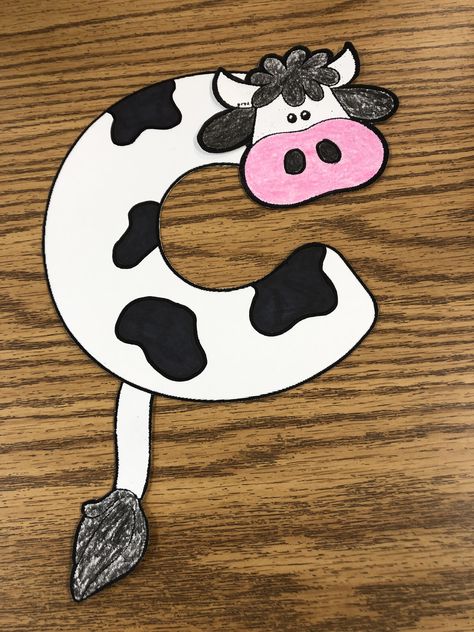 C For Cow Craft, C Is For Cow Craft, Letter C Activities For Preschool, C Is For Cow, Letter C Crafts, Playgroup Activities, Preschool Letter Crafts, Alphabet Crafts Preschool, Abc Crafts