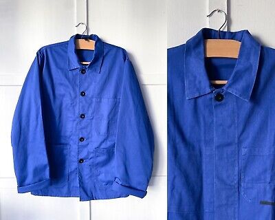 VINTAGE French Worker Work CHORE Jackets - Royal/Cobalt Blue - Sizes XS S M L XL | eBay Worker Jacket, Chore Jacket, Work Jackets, Cargo Trousers, Vintage French, True Vintage, Cobalt Blue, French Vintage, Vest Jacket