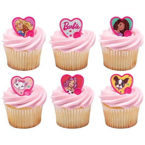 Barbie™ Be The Future Walmart Cake, Walmart Cakes, Sparkle Cupcakes, Barbie Party Supplies, Barbie Cupcakes, Red Birthday Cakes, Barbie Birthday Cake, Dinosaur Cake Toppers, Cupcake Birthday Cake