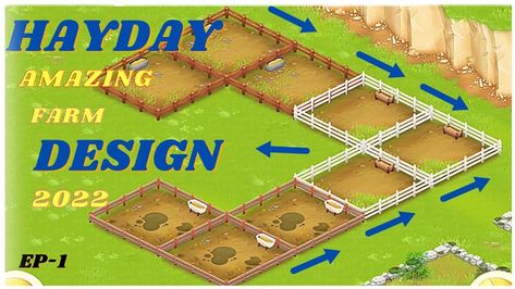 Hay Day Animal Design, Animal Farm Design, Hay Day Farm Layout, Hayday Farm Design, Farm Layout, Hay Day, Farm Design, Animal Farm, Animal Design