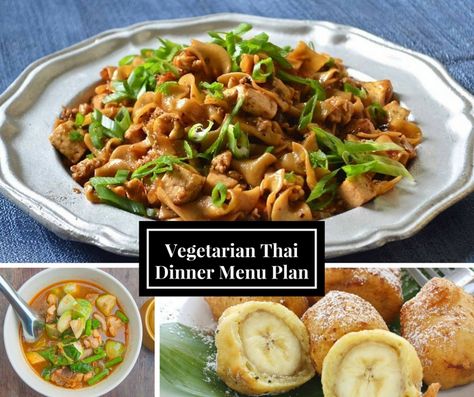 3 - Course Vegetarian Thai Dinner Menu Ideas (Special Weeknight Dinners) Course Meal Ideas, 3 Course Meal Ideas, Meal Ideas Vegetarian, Chicken Steak Recipe, Pan Roasted Vegetables, Smooth Mashed Potatoes, Thai Dinner, Dinner Menu Planning, 3 Course Meal