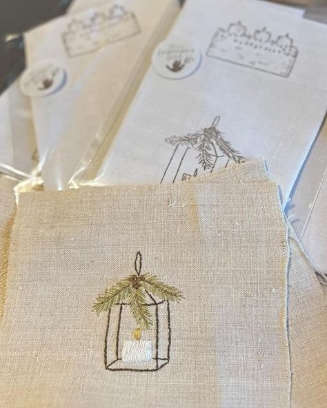 Penny Edwards, Winter Candles, Winter Evening, Winter Candle, Vintage Linen, Website Link, Embroidery Kits, Vintage Linens, Embroidery Art