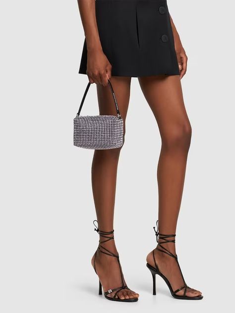 Discover great products at the best prices at Dealmoon. Alexander Wang Medium Heiress crystal top handle bag. Price:$556.00 at LUISAVIAROMA Alexander Wang Jeans, Wang Bag, Alexander Wang Shoes, Crystal Top, Handle Bag, Cut Design, Leather Top, Alexander Wang, Women Collection