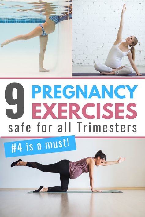 Body Strengthening Exercises, Pregnancy Trimester, Best Pregnancy Workouts, Exercise While Pregnant, Pregnancy Exercises, Pregnancy Safe Workouts, Pregnancy Checklist, Pregnancy Progression, Core Strengthening Exercises