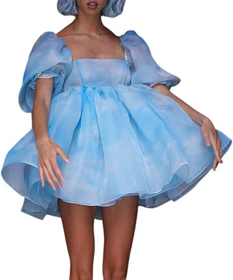 Mini Summer Dresses, Tulle Princess Dress, Dresses Corset, Dress Fairy, Puffy Dresses, Dress Label, Womens Prom Dresses, Bubble Dress, Dress Images