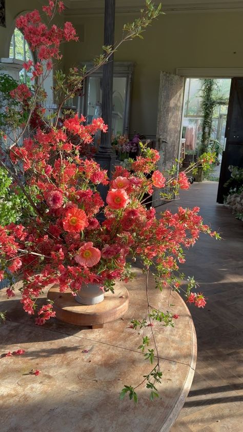 Max Gill (@maxgilldesign) • Instagram photos and videos Pink Red Green Wedding, Wedding Flowers August, Flower Scapes, Flowers On Table, Table Scape, Nothing But Flowers, Bouquet Arrangements, Flower Therapy, More To Come