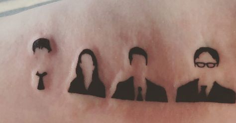 My Office Tattoo ❤️ Office Tattoo Ideas, The Office Tattoo Ideas, The Office Tattoo, Molecule Tattoo, Alien Tattoo, Incredible Tattoos, Weird Tattoos, My Office, Indoor Garden Ideas