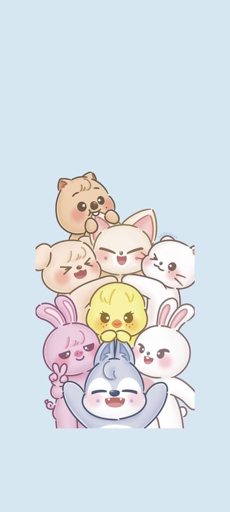 Skzoo Phone Wallpaper, Skzoo Wallpapers Ot8 Cute, Cute Skz Wallpaper, Skzoo Wallpaper, Kpop Png, Minho's Cats, Cute Images For Wallpaper, Cute Home Screens, Skz Wallpaper