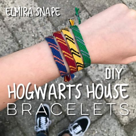 Harry Potter Themed Bracelets, Harry Potter Related Gifts, Diy Harry Potter Bracelets, Diy Gifts Harry Potter, Hufflepuff Friendship Bracelet, Harry Potter Jewelry Diy, Hogwarts Bracelets, Harry Potter Bracelet Diy, Harry Potter Beaded Bracelet