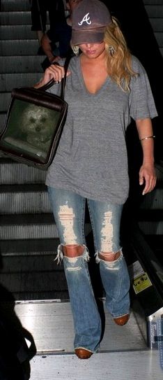 boyfriend style ...LOVE!! Jessica Simpson Style, Looks Jeans, Teen Choice Awards, American Music Awards, Boyfriend Style, Jessica Alba, Looks Style, Outfits Casuales, Comfy Outfits