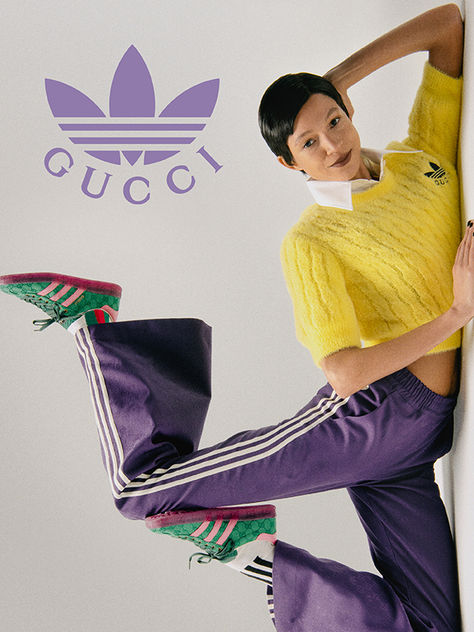 The adidas Gazelle and the ZX8000 are reinterpreted through the House's contemporary lens in the latest chapter of adidas x Gucci. Winter Fashion Campaign, Adidas Editorial, Gucci Spring 2023, Fashion Campaign Editorial, Adidas Campaign, Sneakers Photography, Footwear Photography, Nike Campaign, Adidas X Gucci