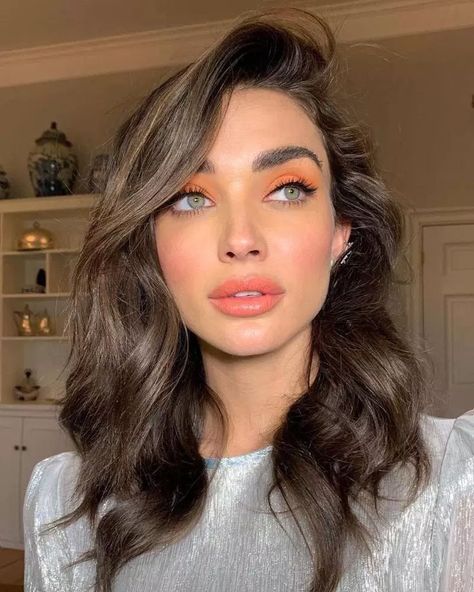 Blond Cenușiu, Make Up Diy, Orange Eye Makeup, Casual Makeup, Summer Makeup Looks, Amy Jackson, Penteado Cabelo Curto, Glowy Makeup, Natural Makeup Looks