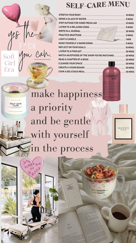 Cozy Self Care Aesthetic, Self Love Party, Baddie Goals, Fall Goals, Care Aesthetic, Romanticizing Life, Creating A Vision Board, Practice Gratitude, Manifestation Affirmations