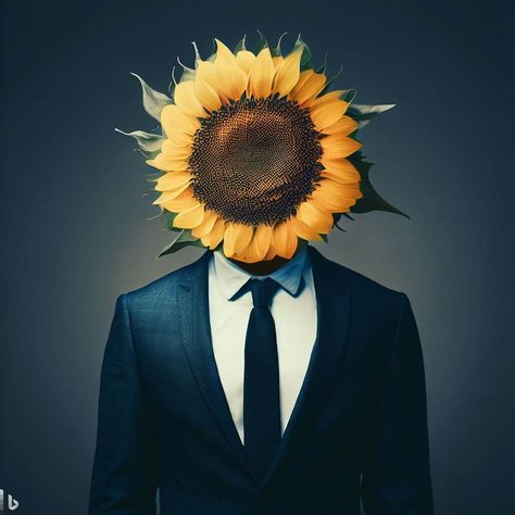 Sun flower man Flower Man, Sunflower Head, The Sunflower, Sunflower, Sun, Collage, Tattoos, Flowers, Pins